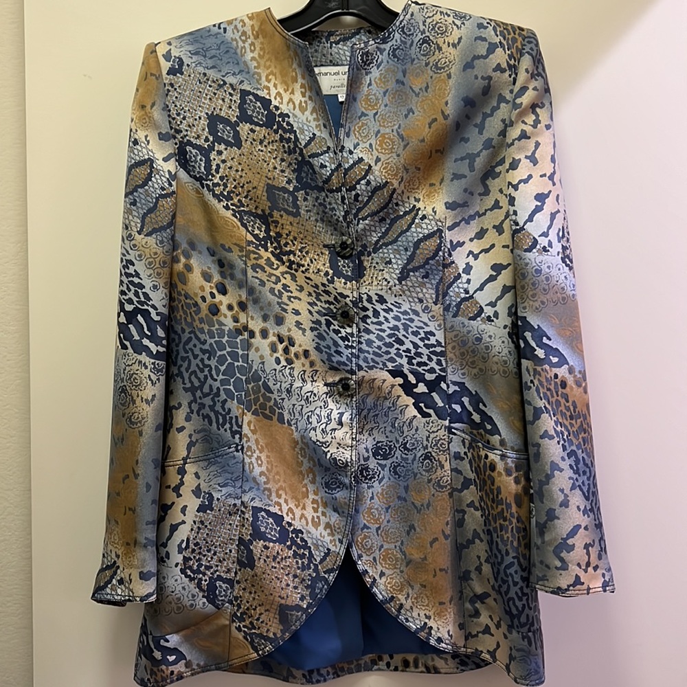 Emanuel Ungaro Multicolor Animal Print Blazer